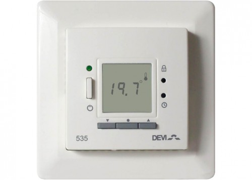 Терморегулятор теплого пола Devi Devireg 535 с датчиком пола и воздуха